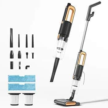 NEEPRA Vacuum Cleaner for Home Use Wet and Dry | Floor Mopping & Wet Spills + Dry Vacuuming | Turbo Sweep 3-in-1 Handheld Vacuum Cleaner | Corded, 600W, 20kpa Suction | 200ml Water Tank