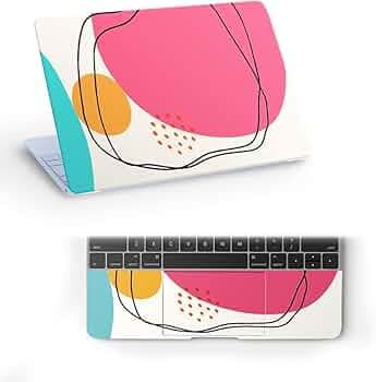 Marbel-D21 Top+Wrist Pad Vinyl Laptop Skin/Sticker/Cover for 15 to 15.6 Inches Laptops Laminated-Removable-HD Quality Compatible for Hp-Dell-Sony-Lenovo-Asus etc.(15x10 Inches)