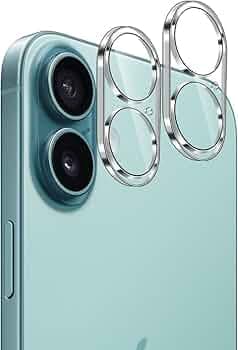 ( PACK OF 2 Camera Lens Protector for IPHONE 17 / IPHONE 16/16 PLUS TRANSPARENT UHD 9H Tempered Glass, Scratch and Drop Resistant, Heavy Duty Camera Protector.