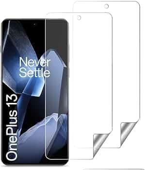 WOW IMAGINE Unbreakable Nano Film Glass Screen Protector for 1+ OnePlus 13 [ Flexible like a Screen Guard, Harder than a Tempered Glass ] - Pack Of 2