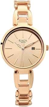 Titan Raga Viva Trendsetter Quartz Analog with Date Rose Gold Dial Rose Gold Metal Strap Watch for Women - NT2642WM01