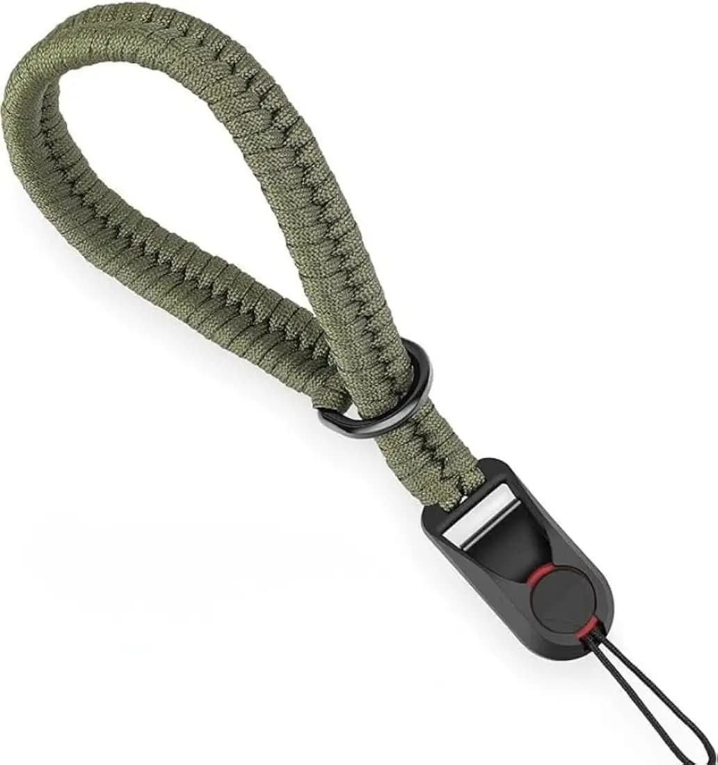 RUBRIC Camera Wrist Strap | Paracord Hand Grip with Quick Release | Adjustable & Durable Polsband for DSLR, Mirrorless & Action Cameras