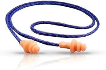 3M 1270 Ear Plug Corded, Extra Soft, Reusable Earbuds Noise Cancellation, Soundproof Earplug Use For Underwater, Meditation, Study, Flight Travel, Sleeping, Sound Block Up To 24 Decibel (Pack of 5)