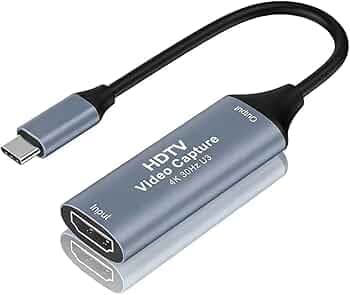 FORIDA Video Capture Card, 4K HDMI to USB-C Capture Card 1080P@60FPS, HDMI Audio Video Recording Device for Streaming, Gaming, Teaching, OBS, iPad, macOS, Windows, Quest 3, Camera