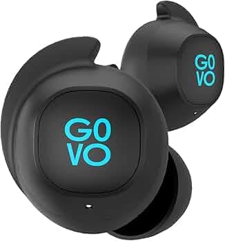 GOVO GOBUDS 920 Truly Wireless in Ear Earbuds with Mic, 30H Playtime, Fast Charging,IPX5 Water Resistant, Dual Pairing, Noise Cancellation (Platinum Black)