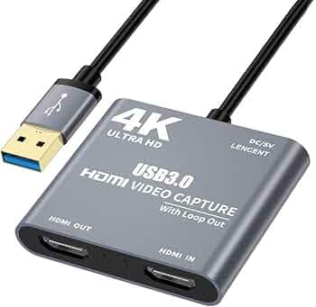 Tobo HDMI Video Capture Card with Loop Out, HDMI to USB 3.0 Video Capture Card Converter Adaptor 4K HD 1080P for PC Laptop Projector HDTV Compatible with Windows XP, MAC, Linus System-TD-797HVC.
