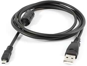 MZSell UC-E16 USB Cable for Nikon Coolpix B500, A300, A10, A100, L29, L31, L32 Personal Computer, Laptop (Black)