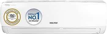 Voltas 1 Ton 3 Star, Fixed Speed Split AC (Copper, LED Display, Anti-dust Filter, SAC 123 Vectra Elegant, White)