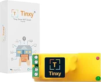 T Tinxy Device Tinxy 10 Amps Smart Switch Retrofit Smart Switch For Home Automation, Works With Existing Switches. Compatible With Alexa And Google Home
