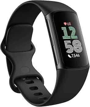 Fitbit Charge 6, Obsidian/Black Aluminum