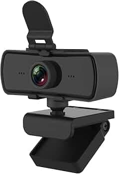 2K Full HD Webcams with Microphone and Privacy Cover, Autofocus, HD USB Computer Web Camera (Black)