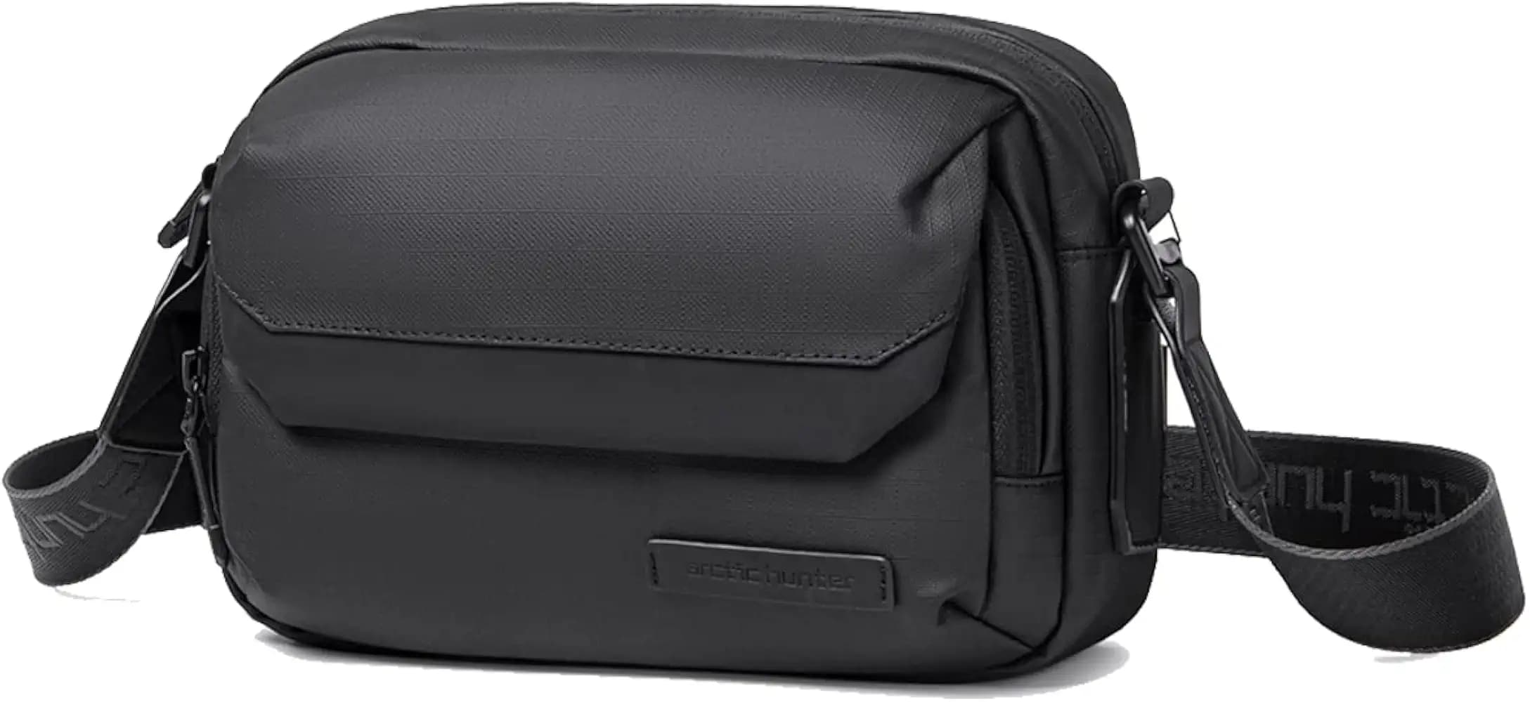 Arctic Hunter Sling Bag for Men Small 2.8L Side Bag Sleek Crossbody Bag for upto 8" iPad Premium Shoulder Bag for Travel Water-resistant Messenger Bag for Office Daily Casual, Black