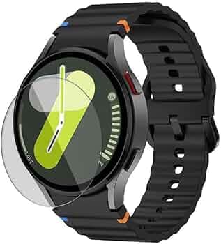 Smart Watch Screen Guard Membrane For Samsung Galaxy Watch 7 (44mm) | Pack of 3 | Ultrathin 0.125mm Flexible Screen Protector TPU Membrane | Edge To Edge Coverage | Pack Of 3