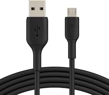 Belkin USB-A to Micro USB Charging Cable for Android Phones and Tablets (3.3 Feet/1 Meter, Black)
