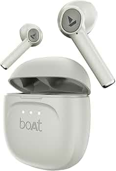 Boat Airdopes 131 Gen 2, 13mm Drivers, 70H Battery, ENx Tech, Beast Mode 45 ms Low Latency, ASAP Charge, Bluetooth Earbuds, TWS Ear Buds Wireless Earphones with mic (Cream White)