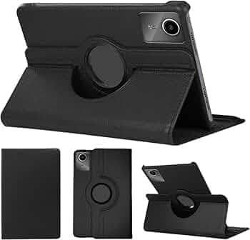 OneLike Shockproof Tablet Cover, 360° Rotating Kickstand Multiple Viewing Angles Protective Case Cover for Lenovo Idea Tab Plus (12.1") - Black