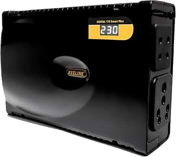 Digital-175 Smart Plus 3, TV Stabilizer for up to 203 cm (80'') Smart/LED TV + Set Top Box + Home Theatre | 3 Year Warranty |Gaming|Advanced Power Protection | LED Display|Jet Black
