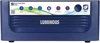 Luminous Eco Volt Neo 1650 Pure Sine Wave Inverter Ideal for Home,Office & Shops | 1500VA Inverter | Reliable Power Backup | High Performance| Easy Installation | 36 Months Warranty