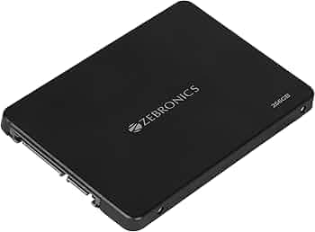 Zebronics 256GB SSD, 2.5 Inch Internal Drive, 550MB/s Read & 500MB/s Write, Faster Than HDD, Low Power Consumption, Silent Operation, S.M.A.R.T Support, High Performance Storage (SD26A)