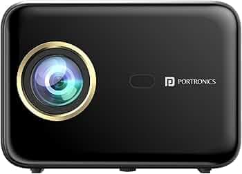 Portronics Beem 460 Smart LED Projector with 1080p Full HD, 4000 Lumens, Streaming Apps (Netflix, Prime Video, Hotstar), Automatic Focus, Auto Keystoning, Bluetooth, Wi-fi, 10W Speakers (Black)