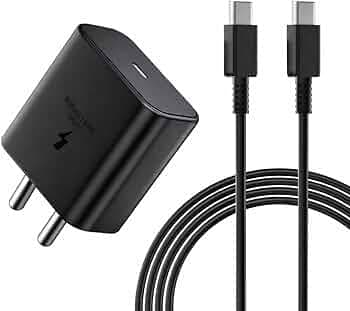 I-berls 45W Type C PD Superfast Charging Adapter with 1M USB-C Cable for Galaxy S26 Ultra|S25 Edge|S25 Ultra|S24 Ultra|Z Fold/Flip 7|6|Tab S10 FE+|S10 FE|S9 FE+|S9 FE|A9+|45-Watt C-Type Fast Charger