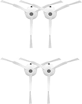 RoboMate | Set of 2 | Side Spinning Brush | for Xiaomi Mi Robot Vacuum Mop 2 Lite 2 Pro MJSTL MJST1S Vacuum Cleaner (White)