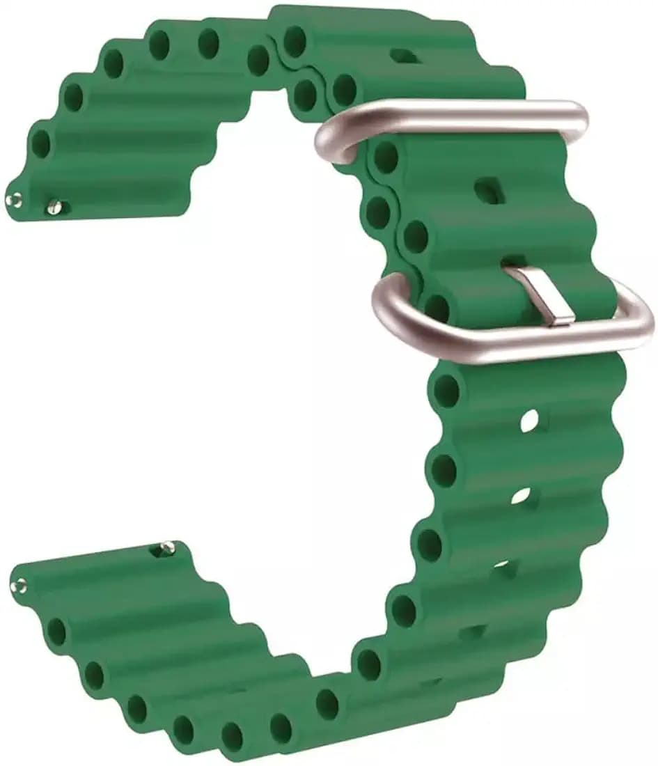 AONES 20mm Ocean Silicone Watch Strap Compatible for Withings Nokia Steel Hr Sport 40Mm Smart Watch Band