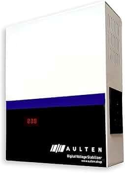 AULTEN Automatic Digital Voltage Stabilizer for Washing Machine, Microwave Oven and Treadmill 5000VA 4000W 160V-280V AD019 (White) | 2 Year Warranty