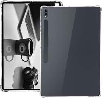 WHITBULL Flexible Soft Transparent Ultra-Thin TPU Slim-Fit Back Cover Compatible with Samsung Galaxy Tab S10 Ultra / S9 Ultra/Tab S8 Ultra (14.6 inch) - Transparent