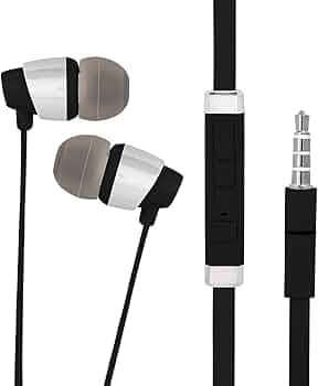Earphone for Apple iPad Mini (2019) Universal Wired Earphones with 3.5mm Jack Hi-Fi Gaming Sound Music Stereo Sound Noise Cancelling Original High Sound Quality Earphone - (Black, ST.E1, DX800)