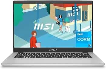 MSI Modern 14,Intel 13th Gen. Core i3 1315U,36CM FHD 60Hz Thin & Light Laptop(8GB/512GB NVMe SSD/Windows 11 Home/Microsoft Office Home & Student 2021/Intel UHD/Urban Silver/1.4Kg), C13M-115IN