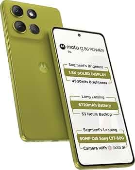 Motorola G86 Power (Pantone Golden Cypres, 8GB RAM, 128GB Storage)