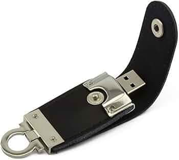 Otario® Leather Pendrive Keychain USB Flash Drive 32GB |Stylish Keyring Shape Rotating with Premium Finish | Portable for Laptop, Computer, Car,Music, Mobile,Office use