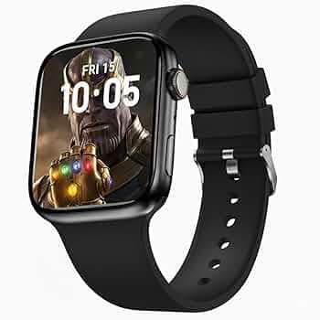 HD Display, Bluetooth Calling Smartwatch with Working Crown, 400 Nits, 320 * 385pixels, Waterproof, NFC, Built in Mic & Speaker, 100+ Sports Modes for Men, Women, Boys & Girls