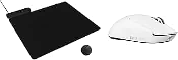 Logitech G PRO X Superlight 2 Lightspeed Wireless Gaming Mouse POWERPLAY 2 Wireless Charging Mouse Pad