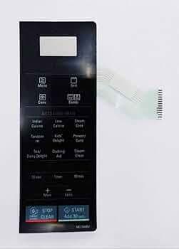 Able MC2146BV Microwave Oven Membrane Touch Keypad (Black)
