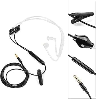 bnf 3.5mm Stereo Air Tube Wired Earphone Anti-Radiation Headset for Mobilephone