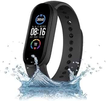 Elevea 𝟏𝟓 𝐘𝐞𝐚𝐫𝐬 𝐖𝐚𝐫𝐫𝐚𝐧𝐭𝐲 Smart Fitness Band Watch Fitband, Heart Rate Monitor & Activity Tracker Fitness Band for Healthy and Active Lifestyle.