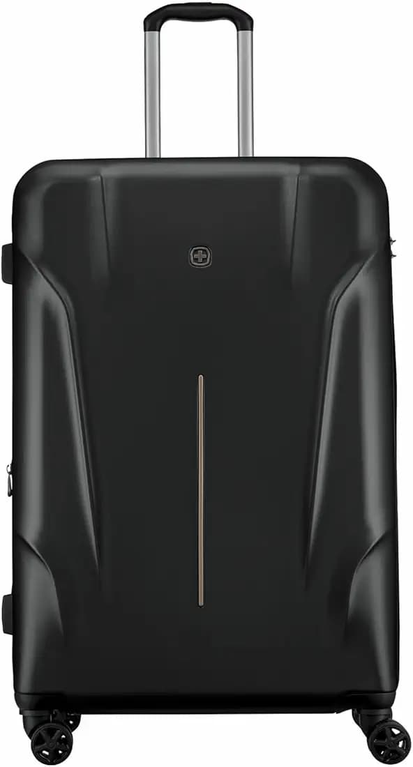 WENGER, Ryon, Large Hardside Check-in Suitcase, 116 litres, Black, 653735, Swiss Designed