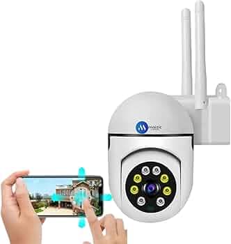 Maizic Smarthome Mini Fox 5MP UHD Wi-Fi Outdoor CCTV Camera for Home with Color Night Vision, Motion Tracking, Two Way Talk and Multi Users View, 2 Years Warranty
