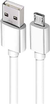 40W Ultra Fast Cable for HP 10 Plus Cable Original Adapter Like Mobile Cable | Qualcomm QC 3.0 Quick Charge Adaptive Cable with 1 Meter Micro USB Data Cable (40W, White)