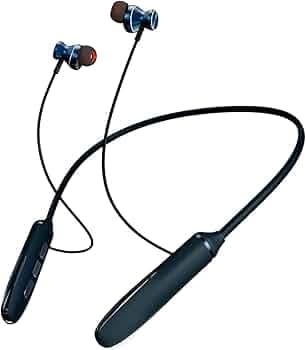 Neckband for Tecno Pouvoir 3 Plus Earphones Original Like Wireless Bluetooth Neckband in-Ear Headphones Headset with Mic, Deep Bass, Sports Earbuds (OPLK2..4TB)