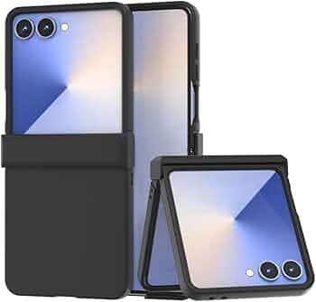 Scalebee Back Cover for Samsung Galaxy Z Flip 7 / Flip7 5G Foldable Hinges Hard Protective Ultra Slim Case Cover (Black)