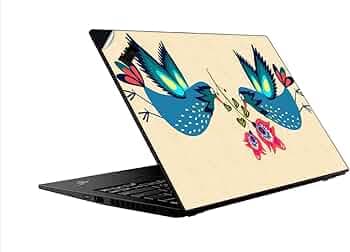 GADGETS WRAP Printed Vinyl Top Only Skin Sticker Decal for Lenovo Thinkpad X1 Carbon Gen 7 - Two Pigeon Lovers