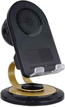 Remaxx Echo Multi-Functional Induction HiFi Wireless Speaker with Phone Holder and Fast Wireless Charging, Rotating Sound Amplifier, Portable