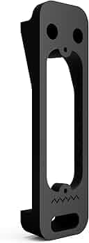 Hidden River Lab Premium Blink Video Doorbell Mount for 4-inches Dutch Lap Vinyl siding— Black