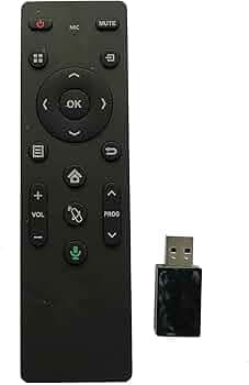 Television Remote Control Compatible for Micromax 50K2330UHD 4K UHD LCD LED Smart TV Remote with Voice Function (Black, Micro Smart)