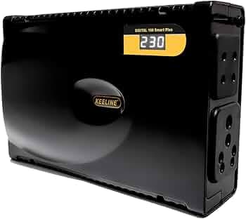 Digital-100 Smart Plus TV Stabilizer for up to 109 cm (43'') Smart/LED TV + Set Top Box + Home Theatre| Gaming Console| Unmatched Power Protection for Smart Home Entertainment| Jet Black