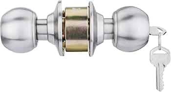 Godrej Cylindrical Lock | with 3 Keys | Classic Range | for Bedroom Door, Internal Wooden Door | 6cm (60mm) Backset | Suitable for Left/Right Handed & Inside/Outside Opening | 5 Years Warranty