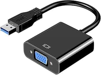1Goal USB to Vga Adapter,USB 3.0/2.0 to Vga Adapter Multi-Display Video Converter- Pc Laptop Windows 7/8/8.1/10,Desktop,Laptop,Pc,Monitor,Projector,HDTV,Chromebook. No Need Cd Driver. (Black)